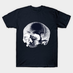 Big Vintage Skull Top Illustration Missing Tooth T-Shirt